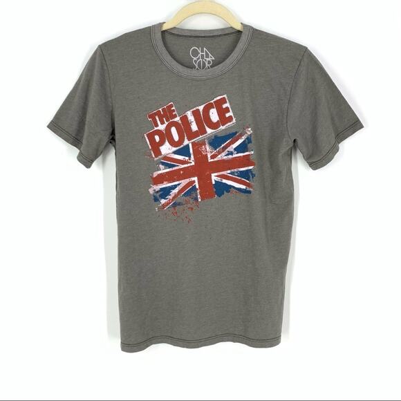 Chaser The Police Band Tee Shirt Size 14 Short Sleeve Gray - Picture 6 of 6